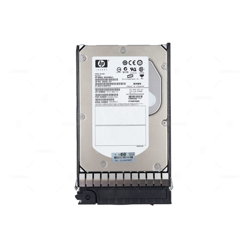 456896-001 HP HDD 400GB 10K SAS 3G DP 3.5" LFF HOT-SWAP
